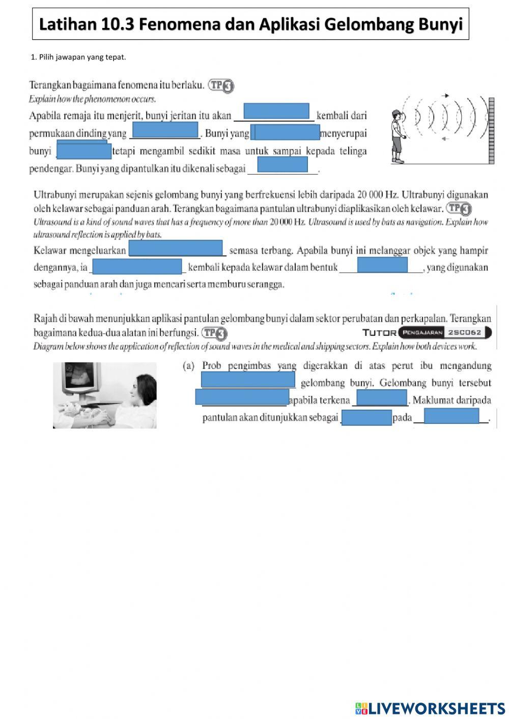 10.3 Fenomena dan Aplikasi Gelombang Bunyi