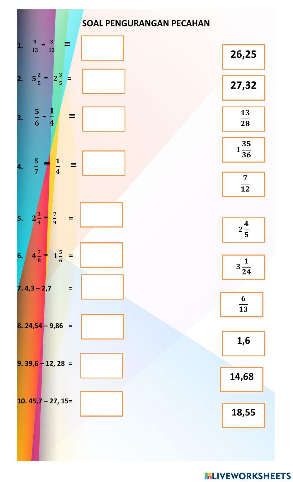 Matematika kelas 5 SD 2 Sumberagung