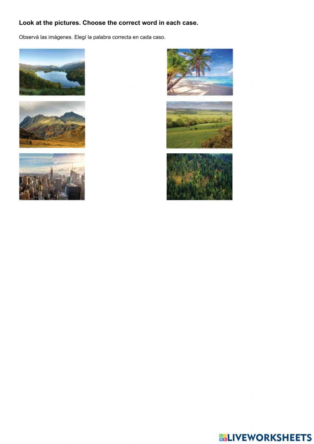 Holiday destinations