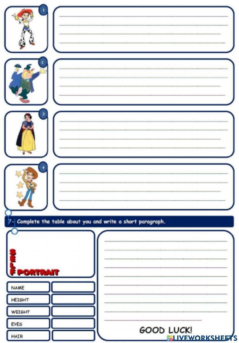 Body Parts, and Describing People