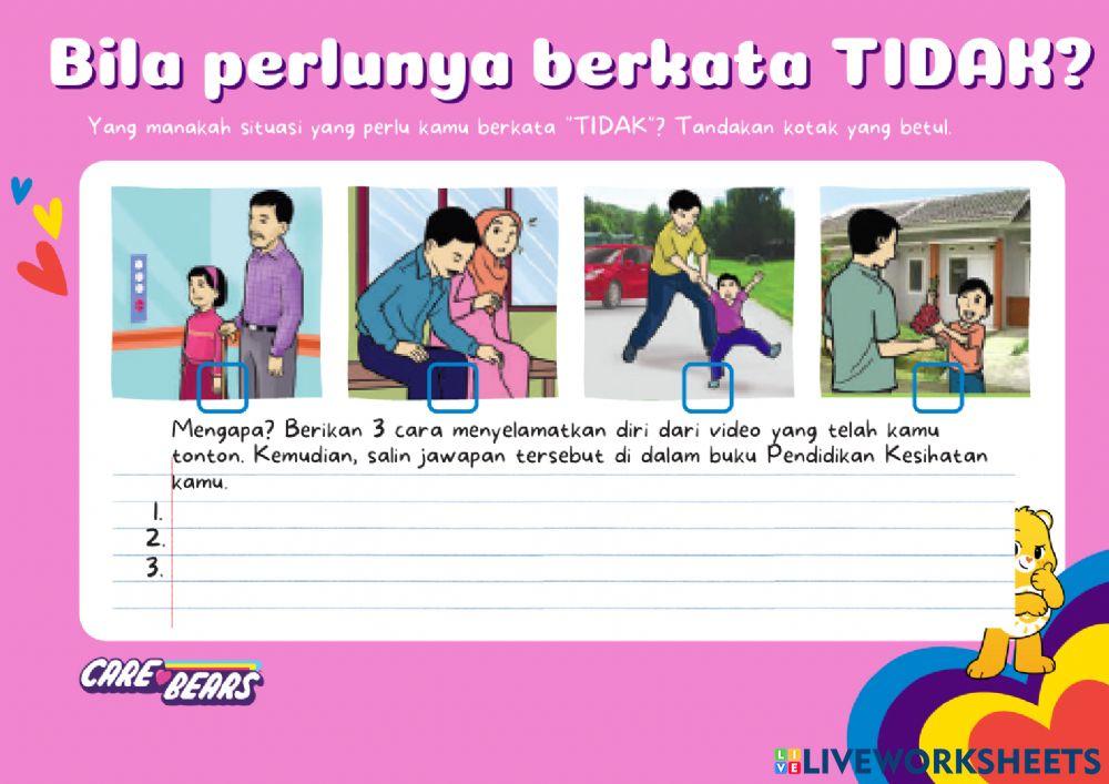 Uji Diri - Awasi diri dan Katakan TIDAK!