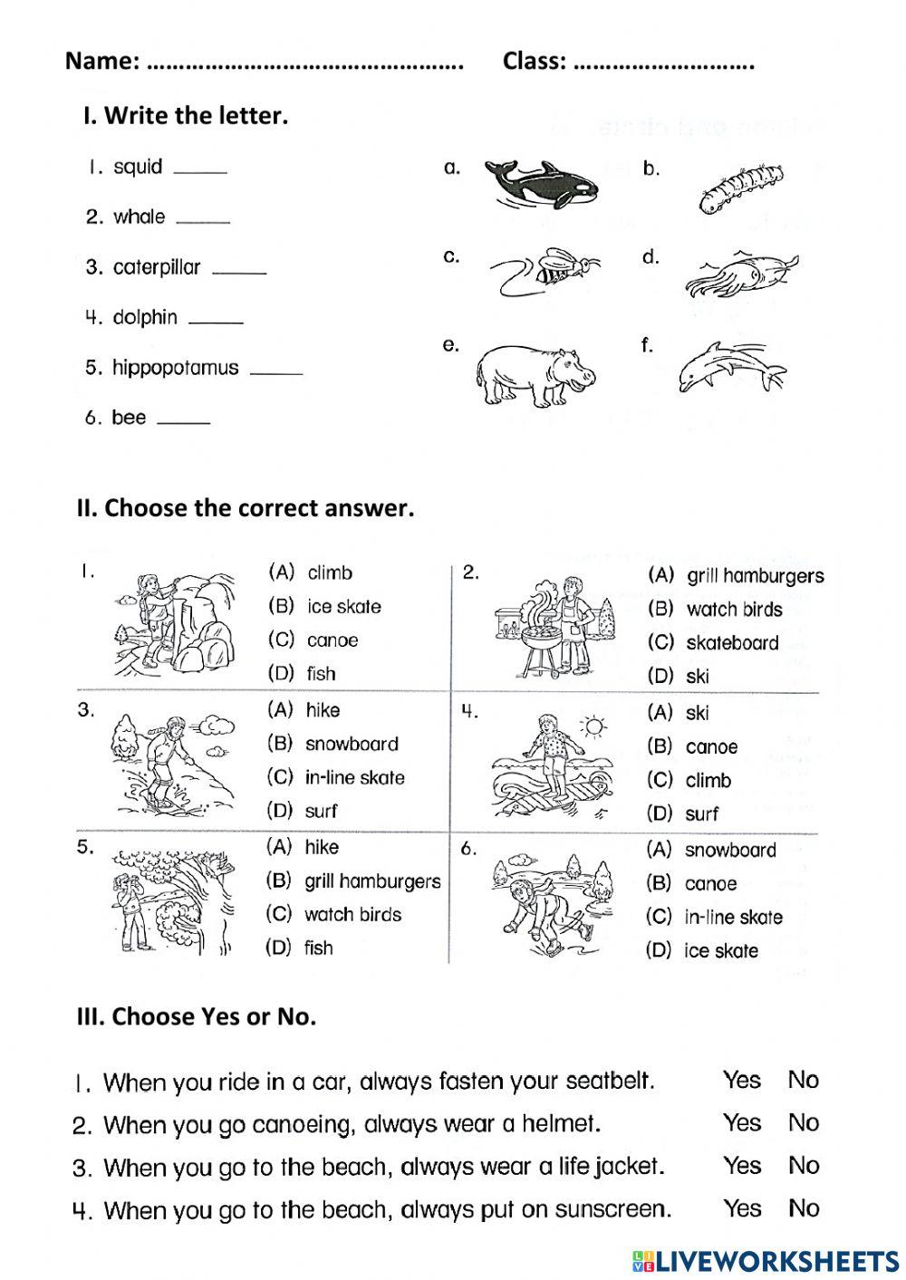 G5 - Worksheet 1.1