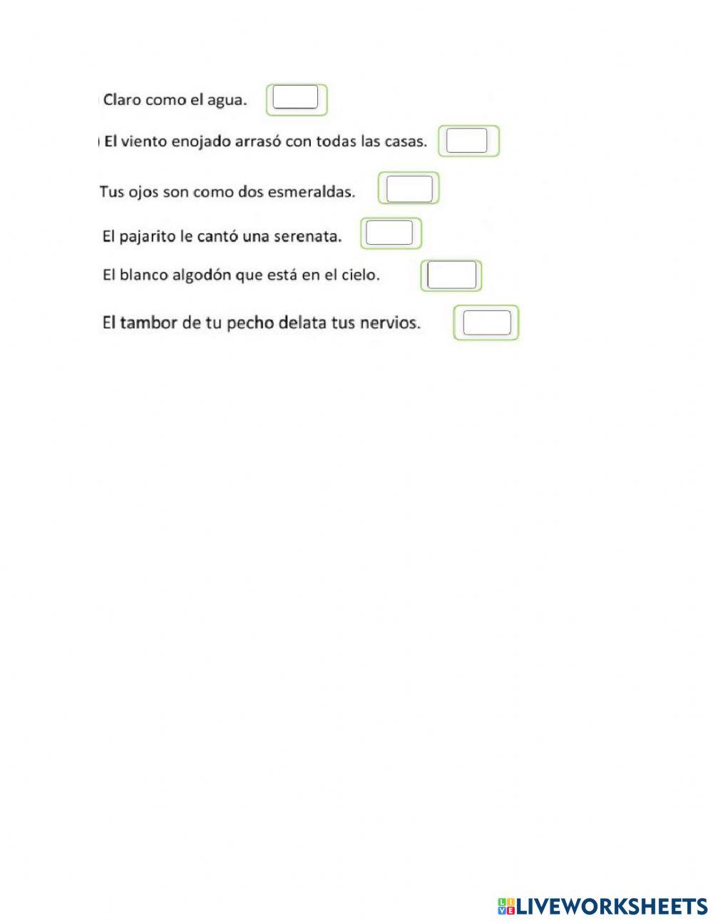 Evaluación de español 6°