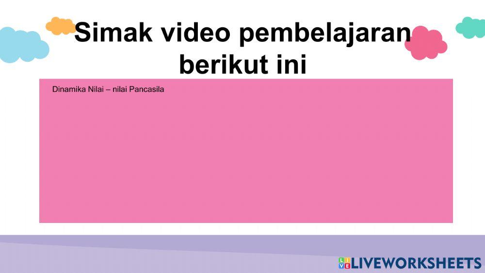 LKPD Dinamika Nilai - nilai Pancasila