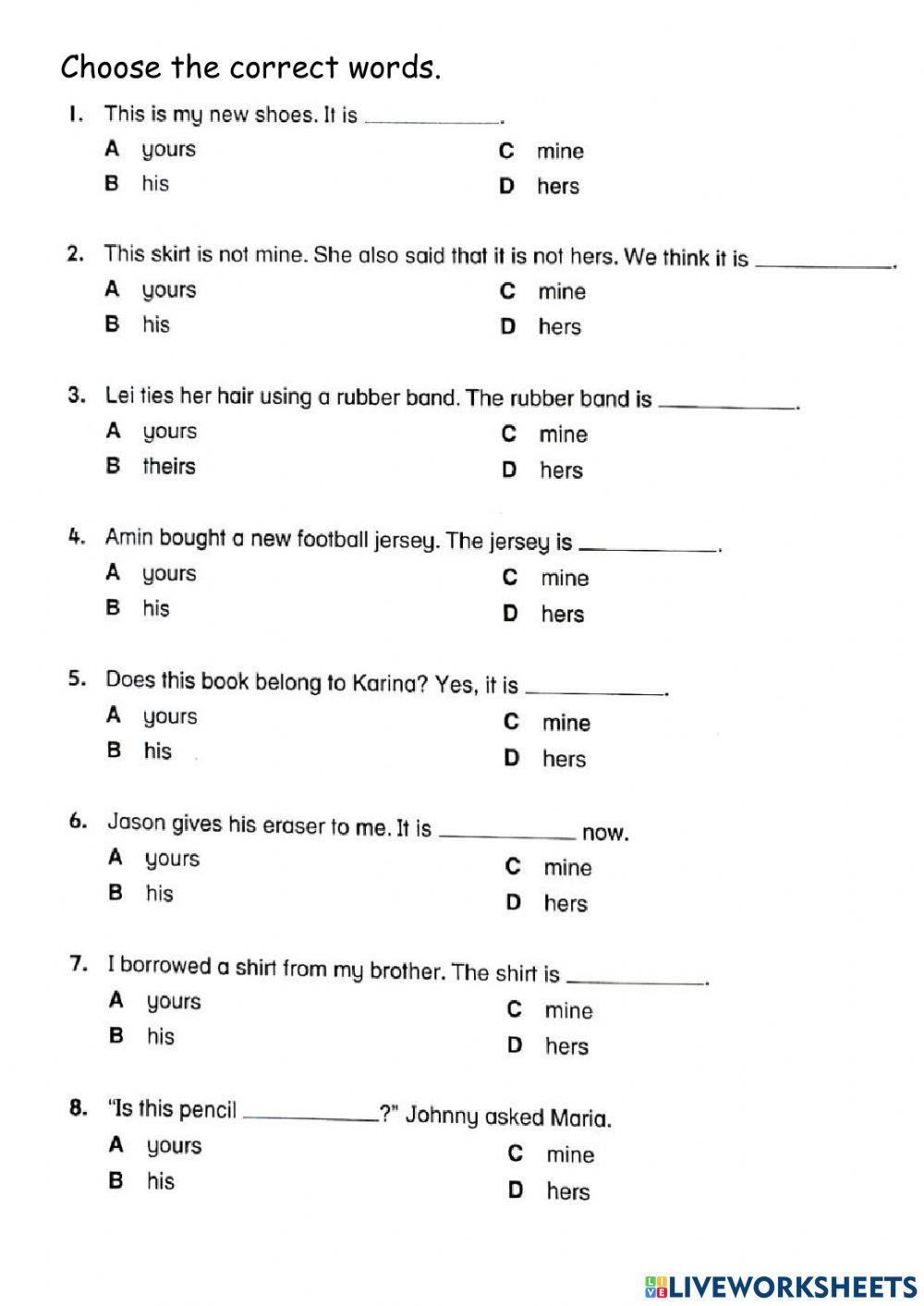 Year 3: My House (revision）