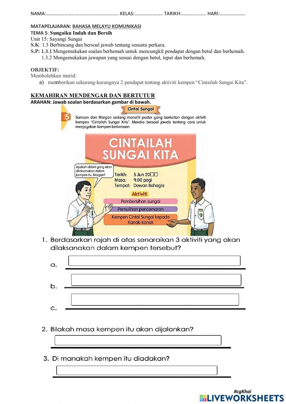 Cintai sungai Cintai sungai
