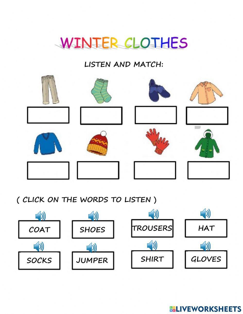 Winter clothes Winter clothes