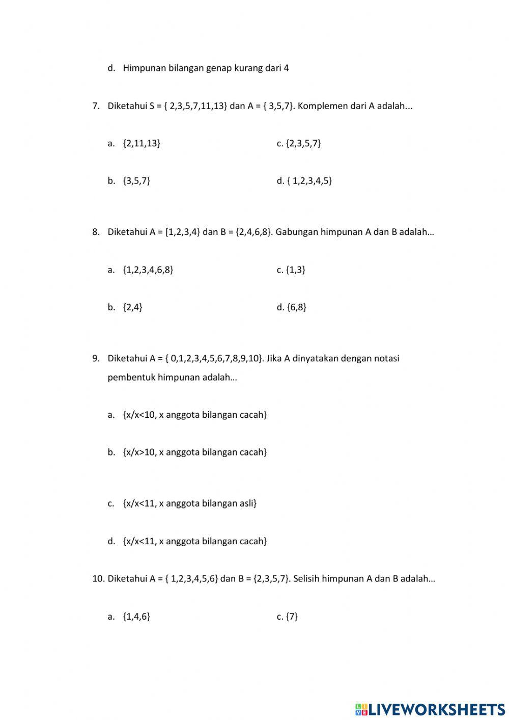 LKPD Matematika 7