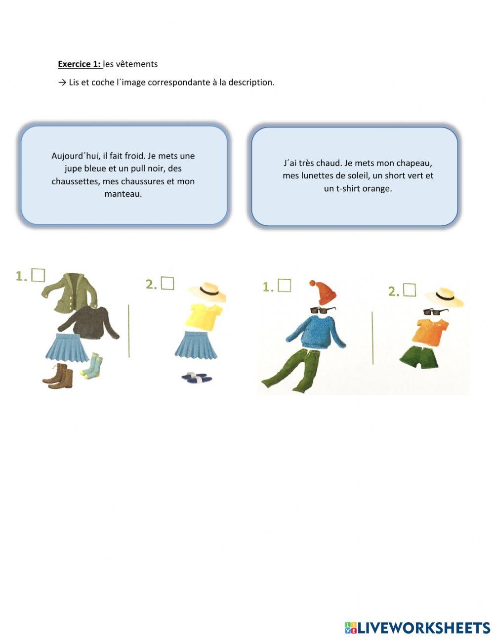 Les vêtements d-eté et d-hiver