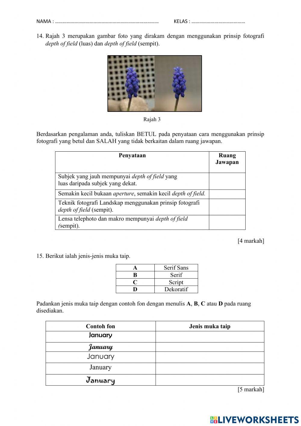 PEPERIKSAAN PERTENGAHAN TAHUN RGD T4 2021