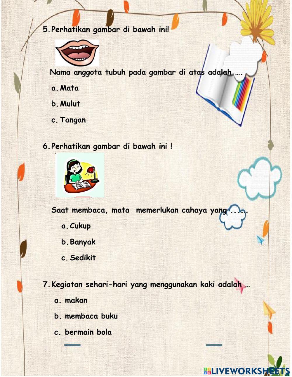 Penilaian Harian Tema 1 ST 2