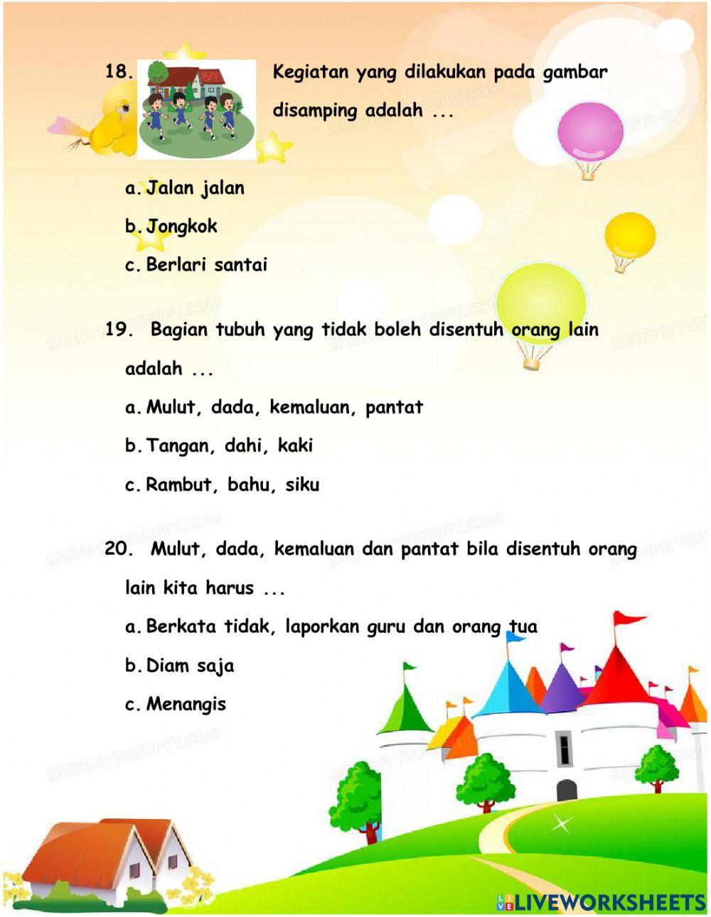 Penilaian Harian Tema 1 ST 2