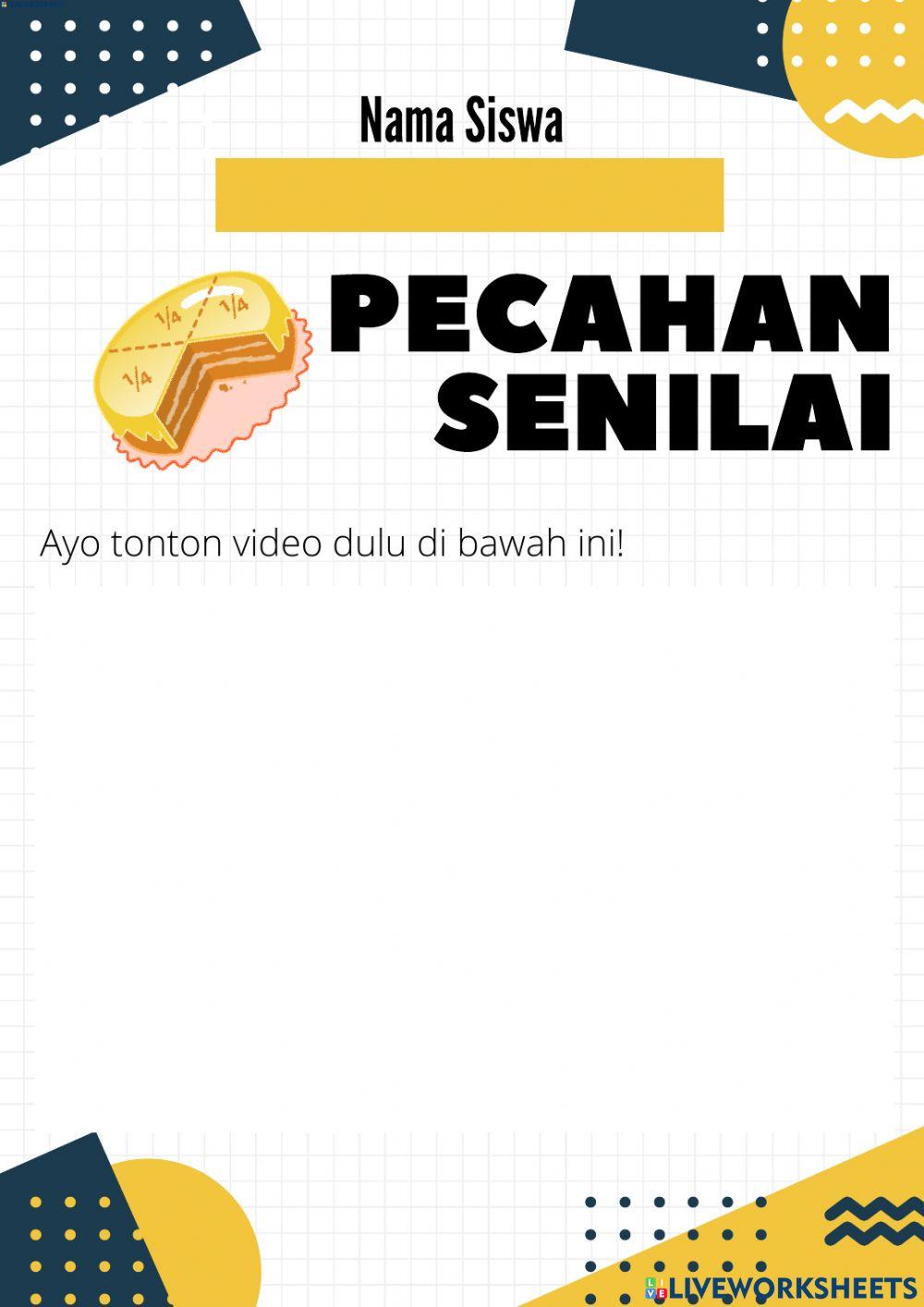 Pecahan senilai