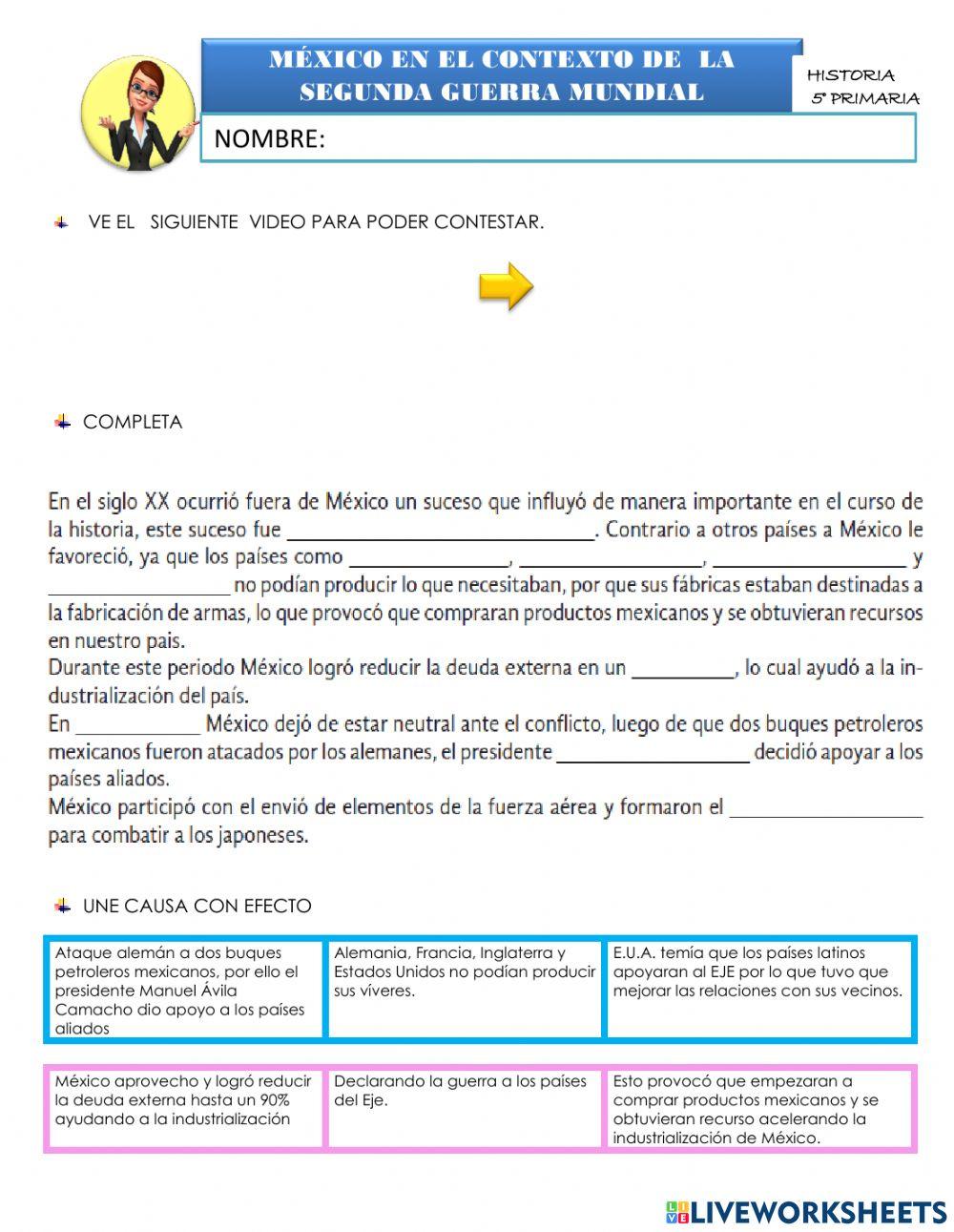 México en  la segunda guerra mundial