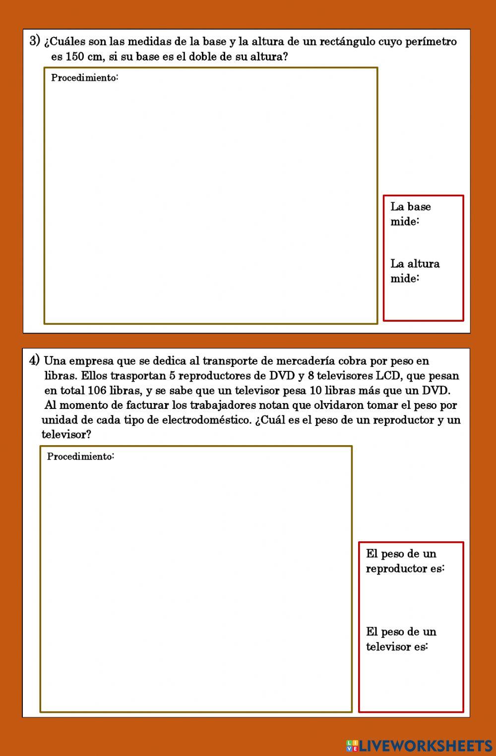 Aplicaciones de las ecuaciones de primer grado