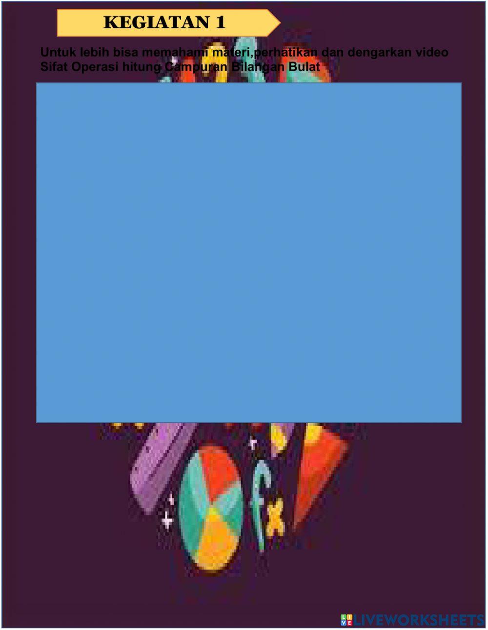 LKPD Matematika 6 Ulangan BAB 1