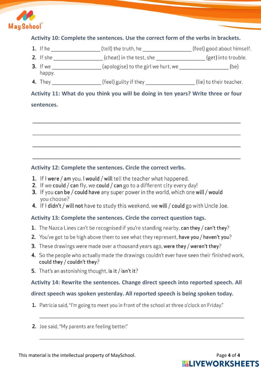 MS Placement test - Flyers