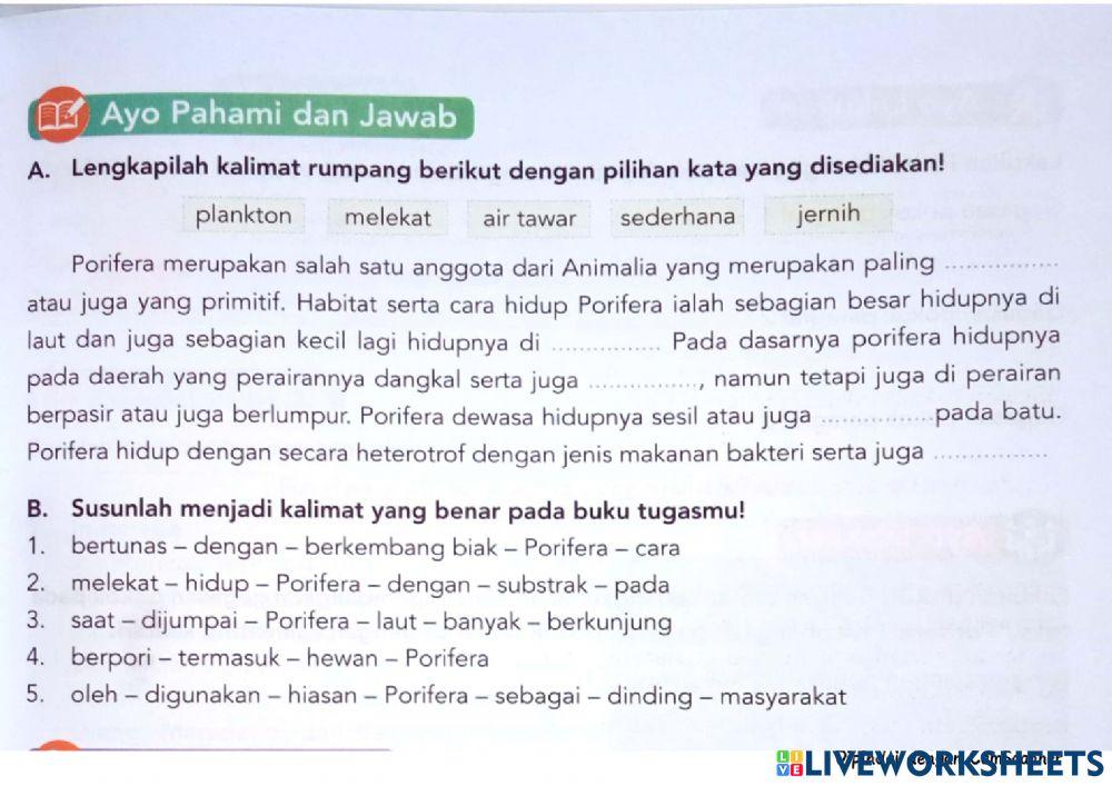 Latihan soal Bahasa Indonesia kd 3.1 Tema 1 Subtema 2