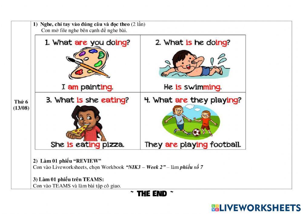 Present continuous Tense