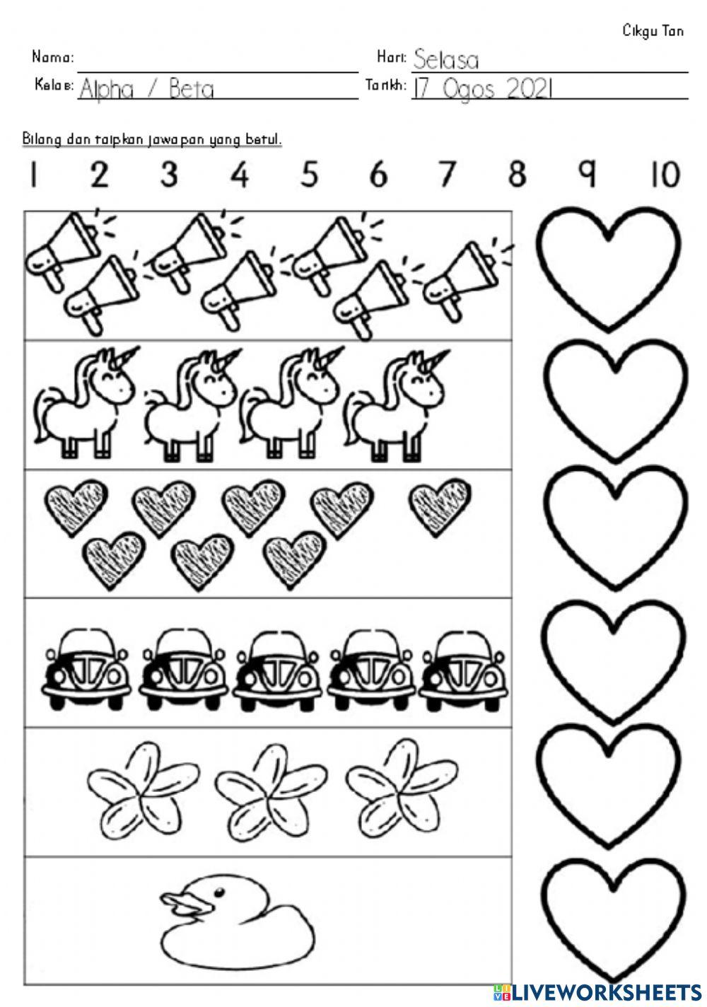 Nombor dalam Lingkungan 10