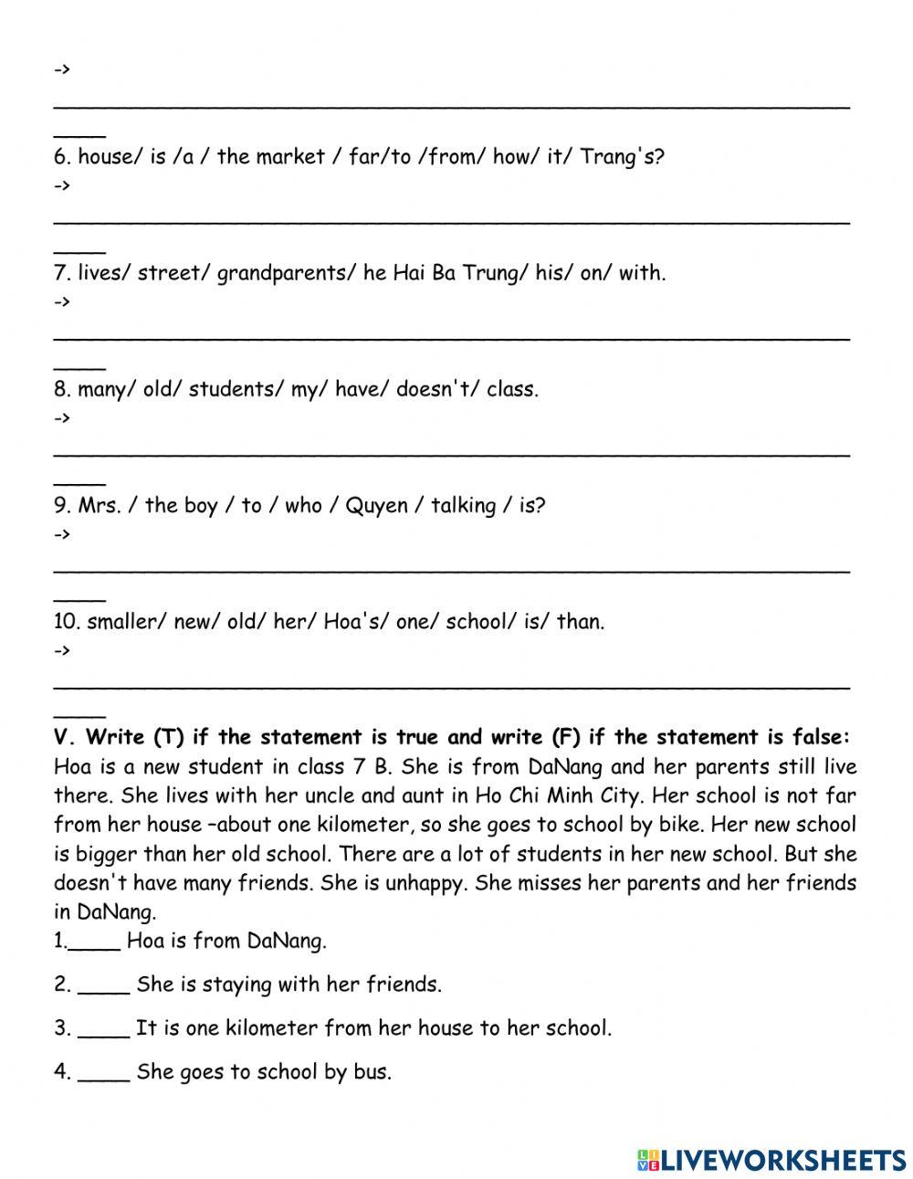 English Level 7-U1test C