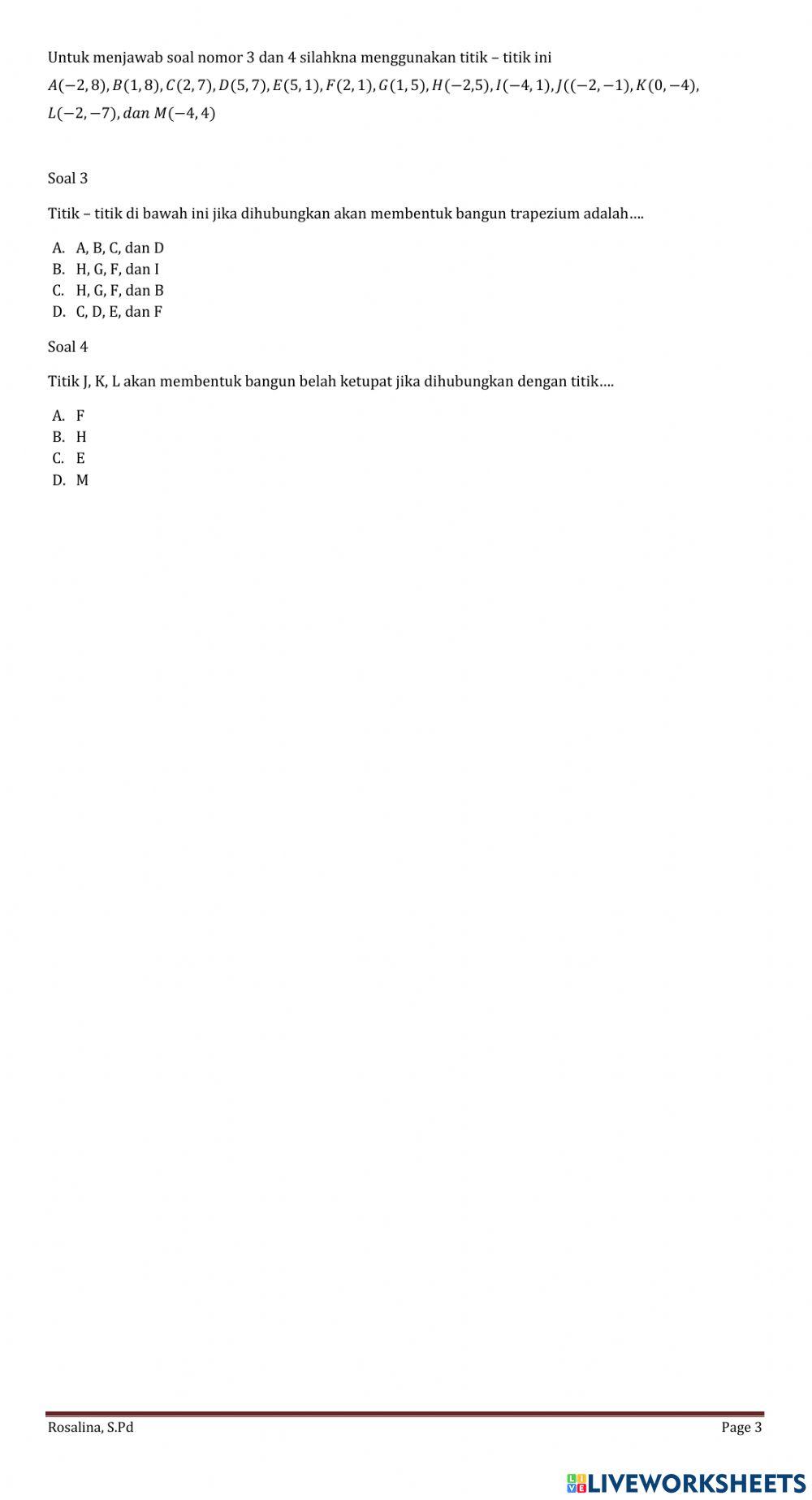 Koordinat kartesius 1