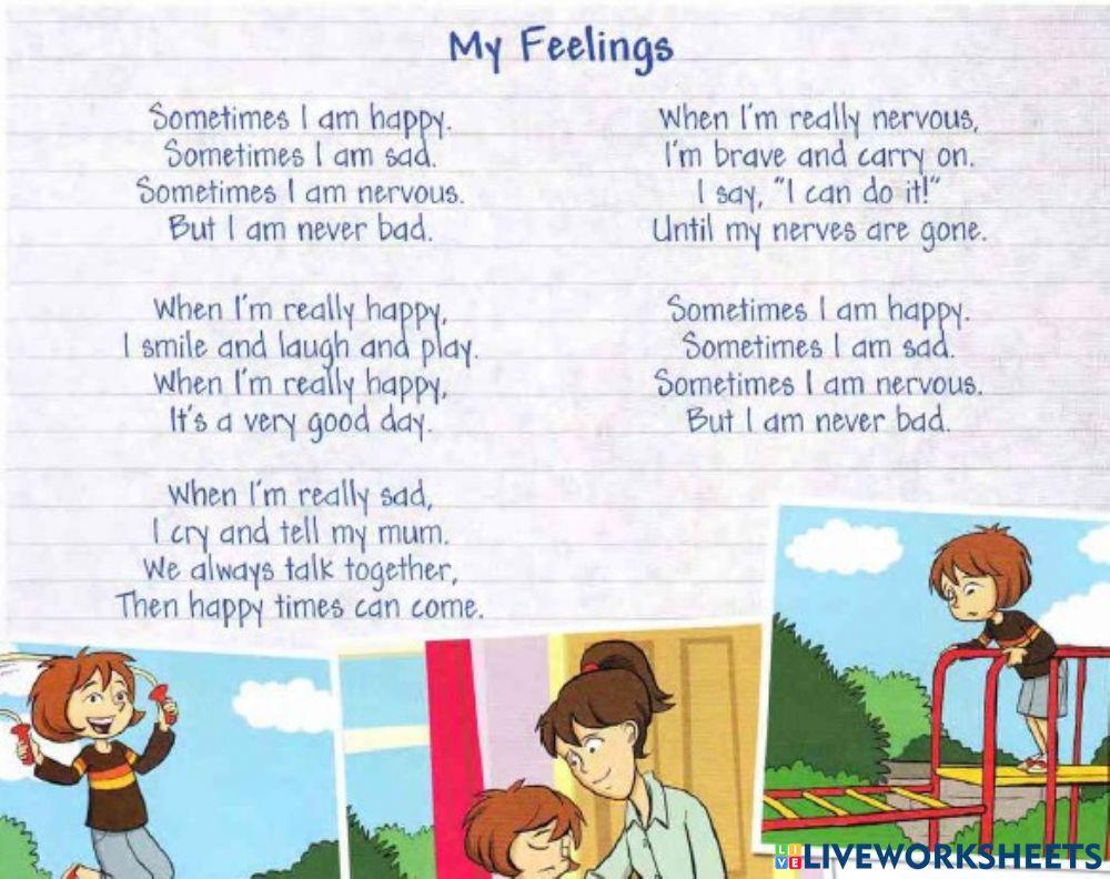 Family and friends 2 My feelings online exercise for | Live Worksheets