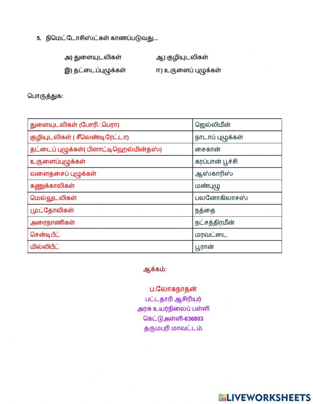 விலங்குலகம்-1