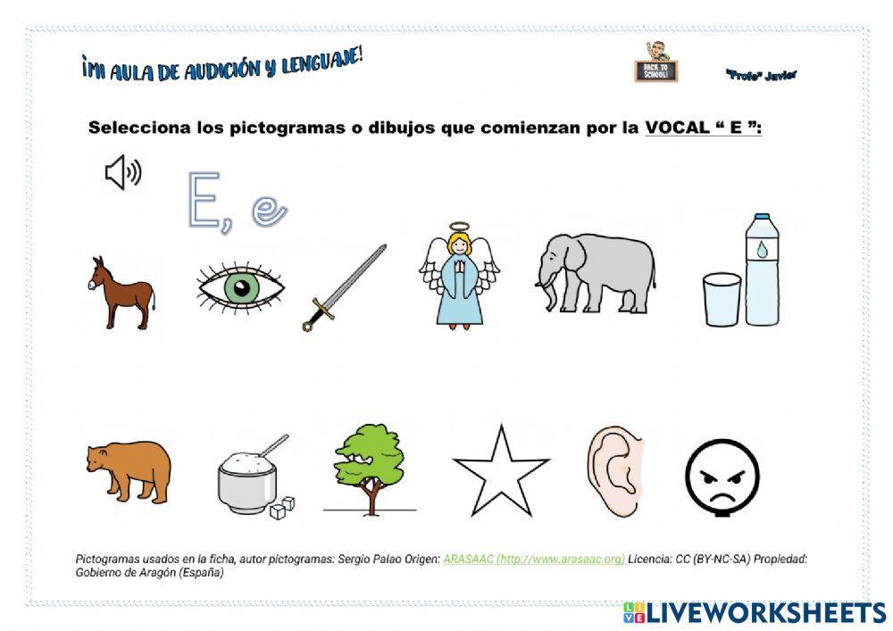 Conciencia fonológica vocales