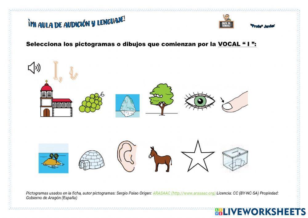 Conciencia fonológica vocales