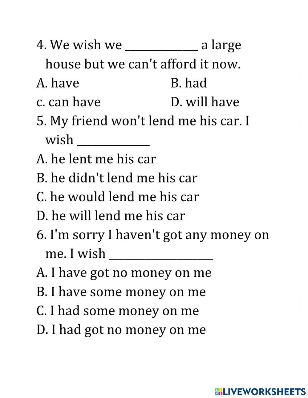 MODULE 7: THE SUBJUNCTIVE MOOD