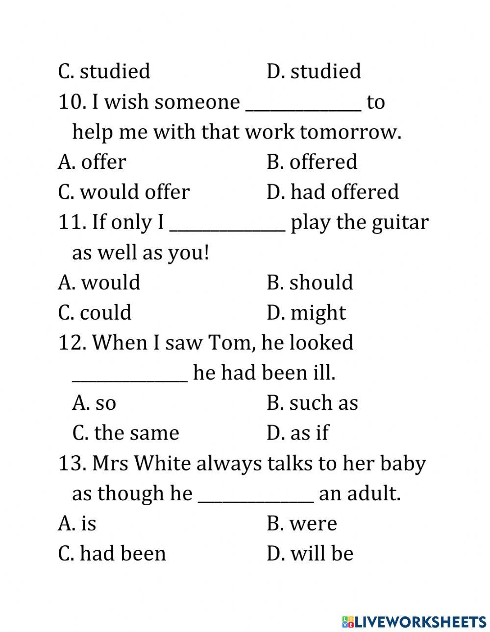 MODULE 7: THE SUBJUNCTIVE MOOD