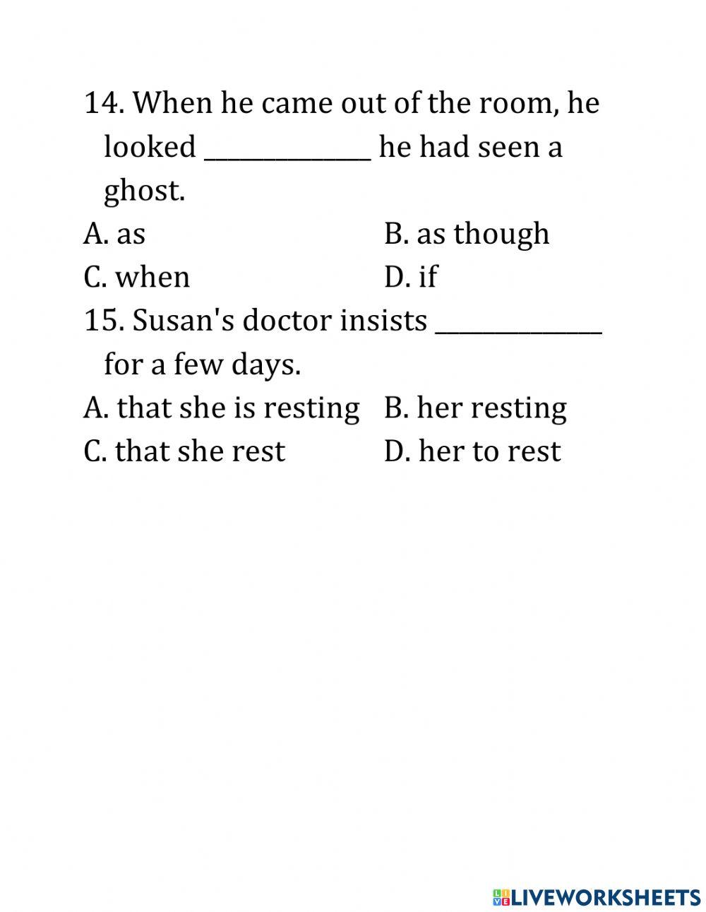 MODULE 7: THE SUBJUNCTIVE MOOD