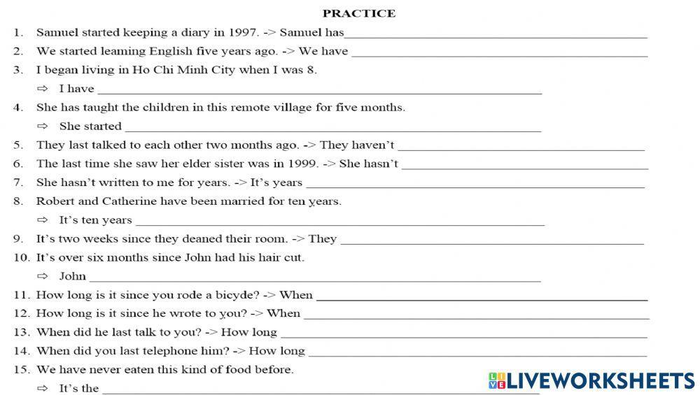 Simple past tense-present perfect tense