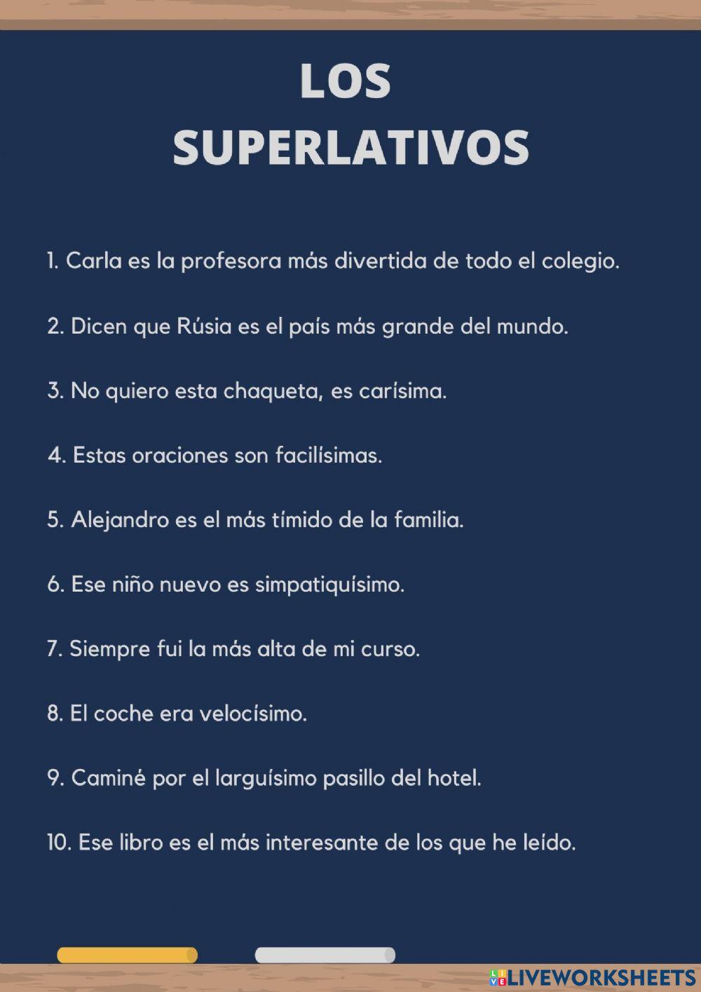 Los superlativos