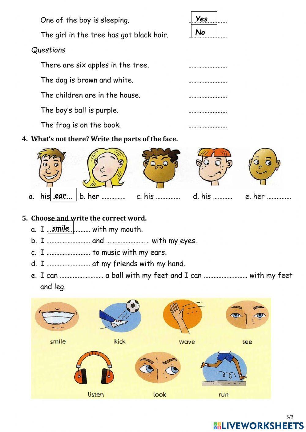 Weekend worksheet 1 - Grade 4