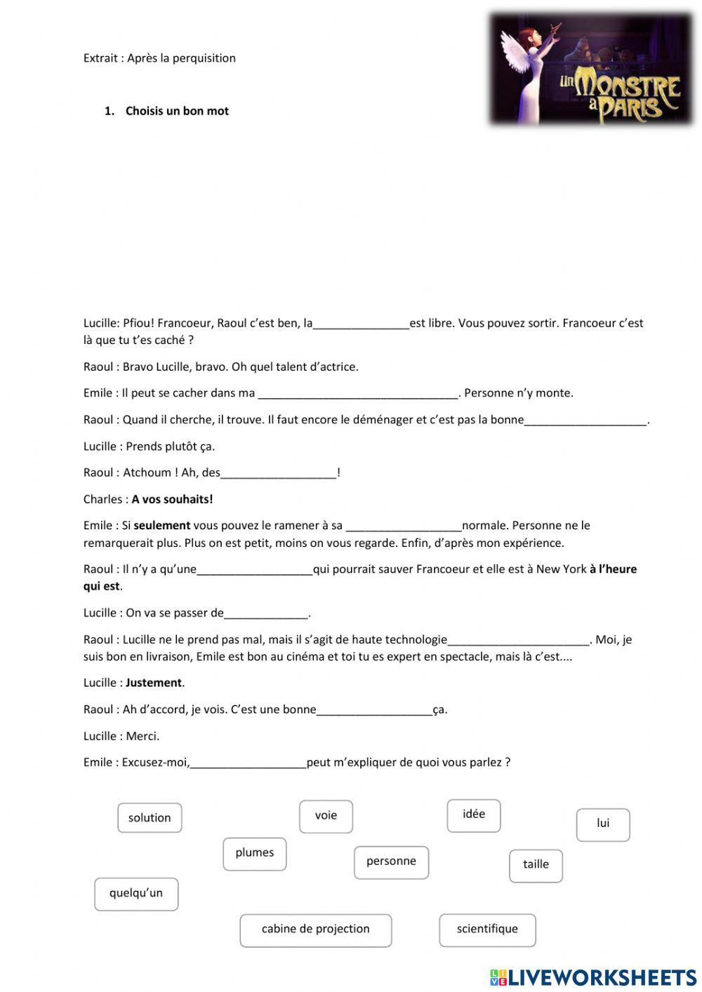 Après la perquisition - Monstre à Paris