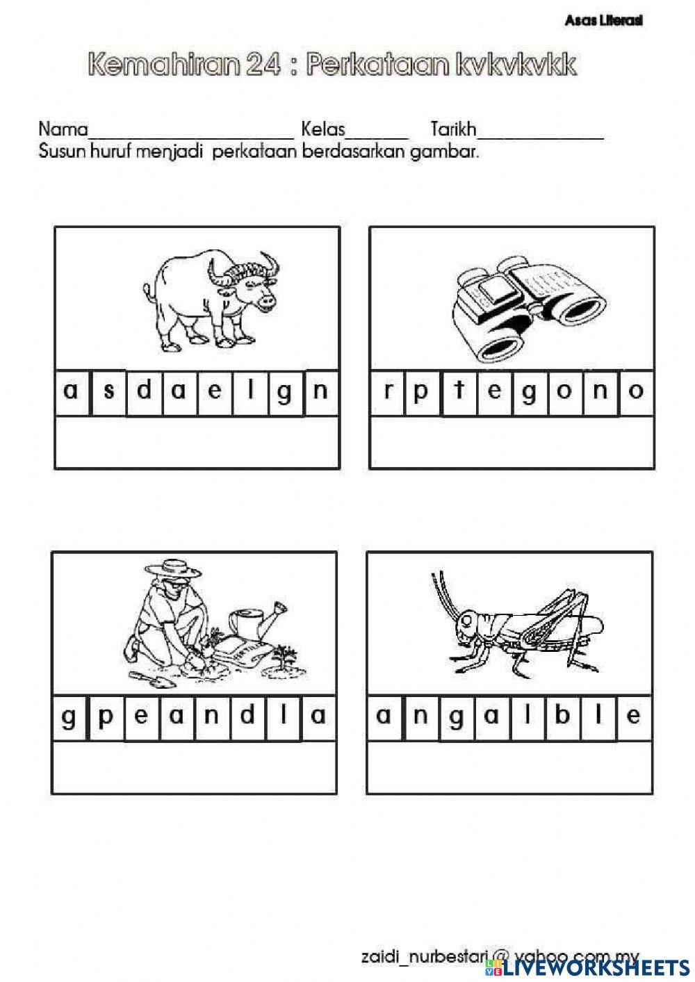 Perkataan kv+kv+kvkk
