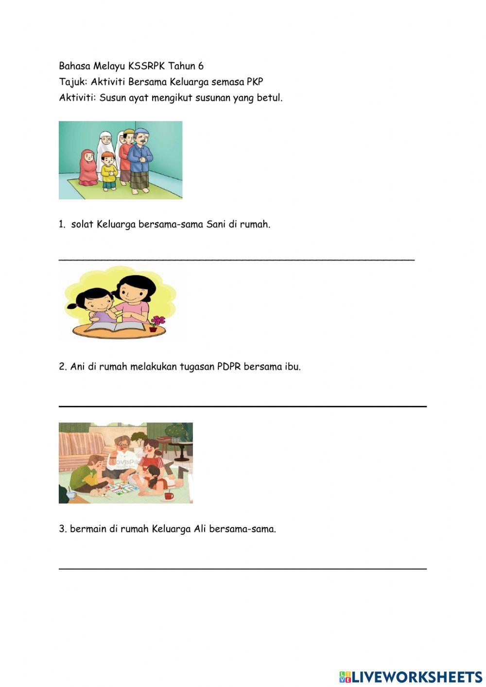 Bahasa Melayu KSSRPK Tahun 6