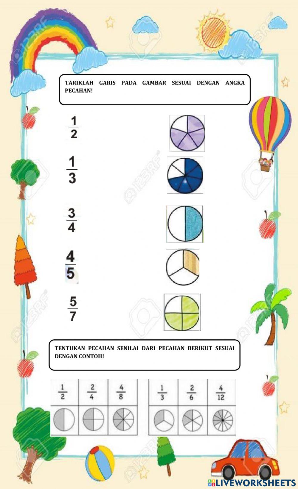Penilaian harian tema 1 matematika