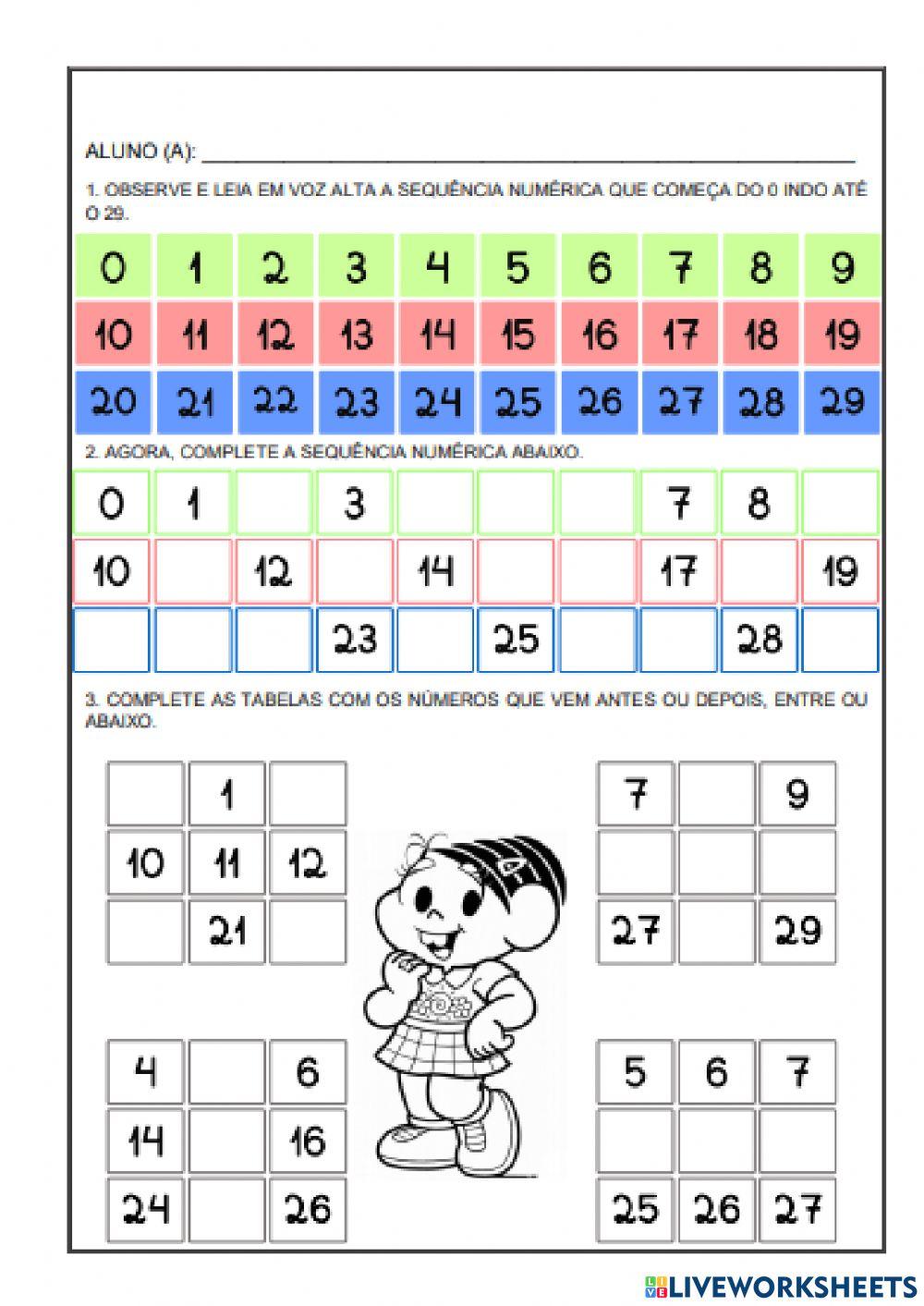 Numeros, adição e subtração