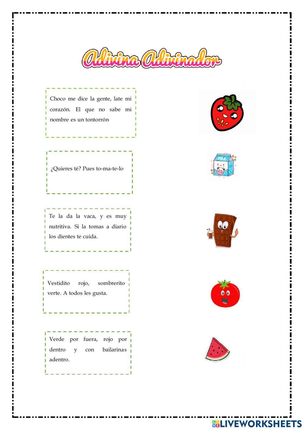 Adivinanzas saludables