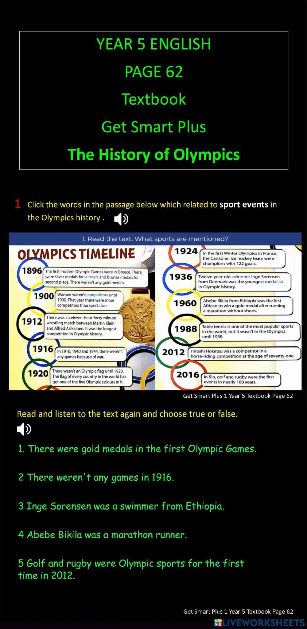 Olympics , Sports