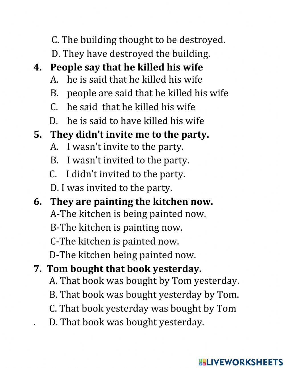 MODULE 15: PASSIVE VOICES