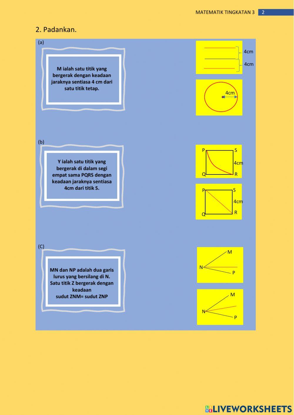 Bab 8: lokus dalam dua dimensi