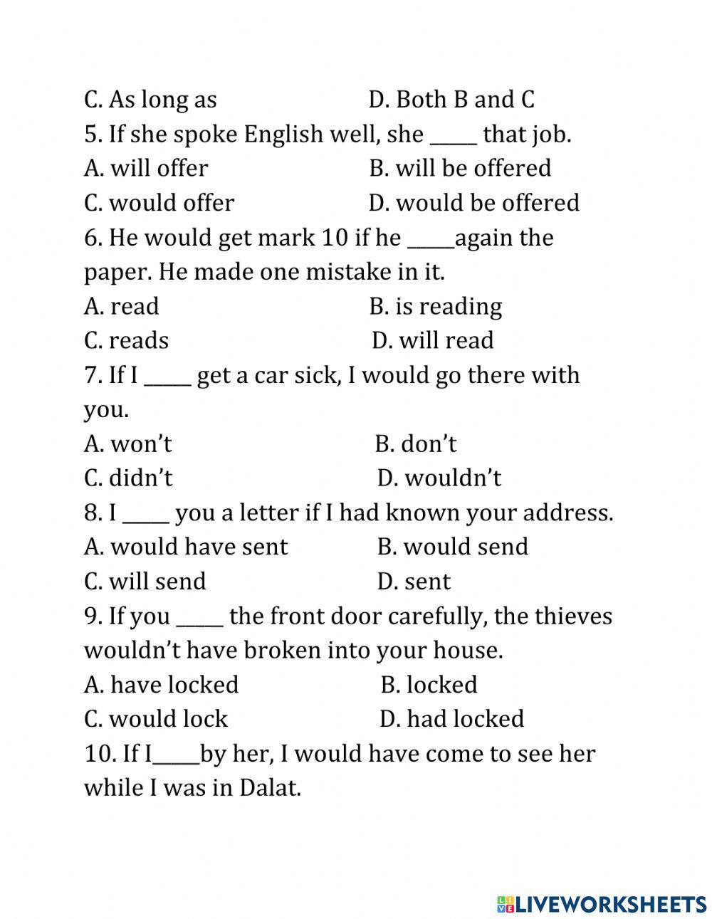 MODULE 16: CONDITIONAL SENTENCES  AND WISHS