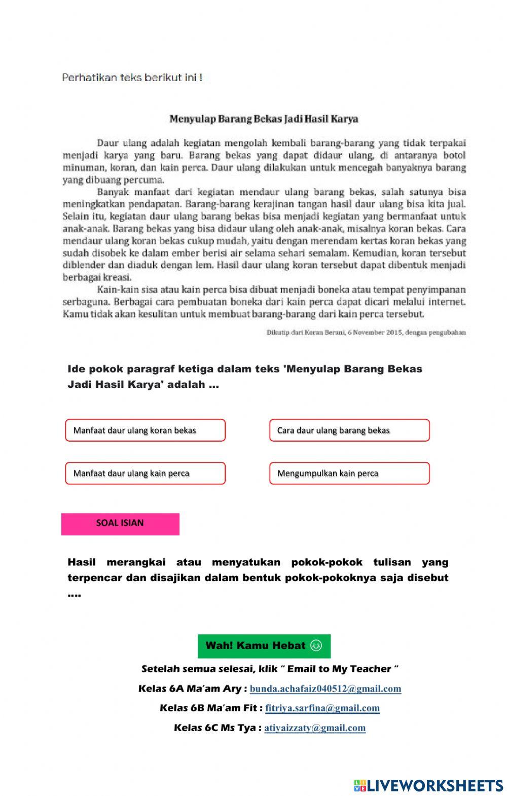 PH TEMATIK 6A B.INDO