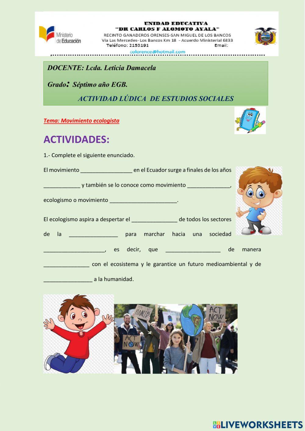 Movinientos ecologista