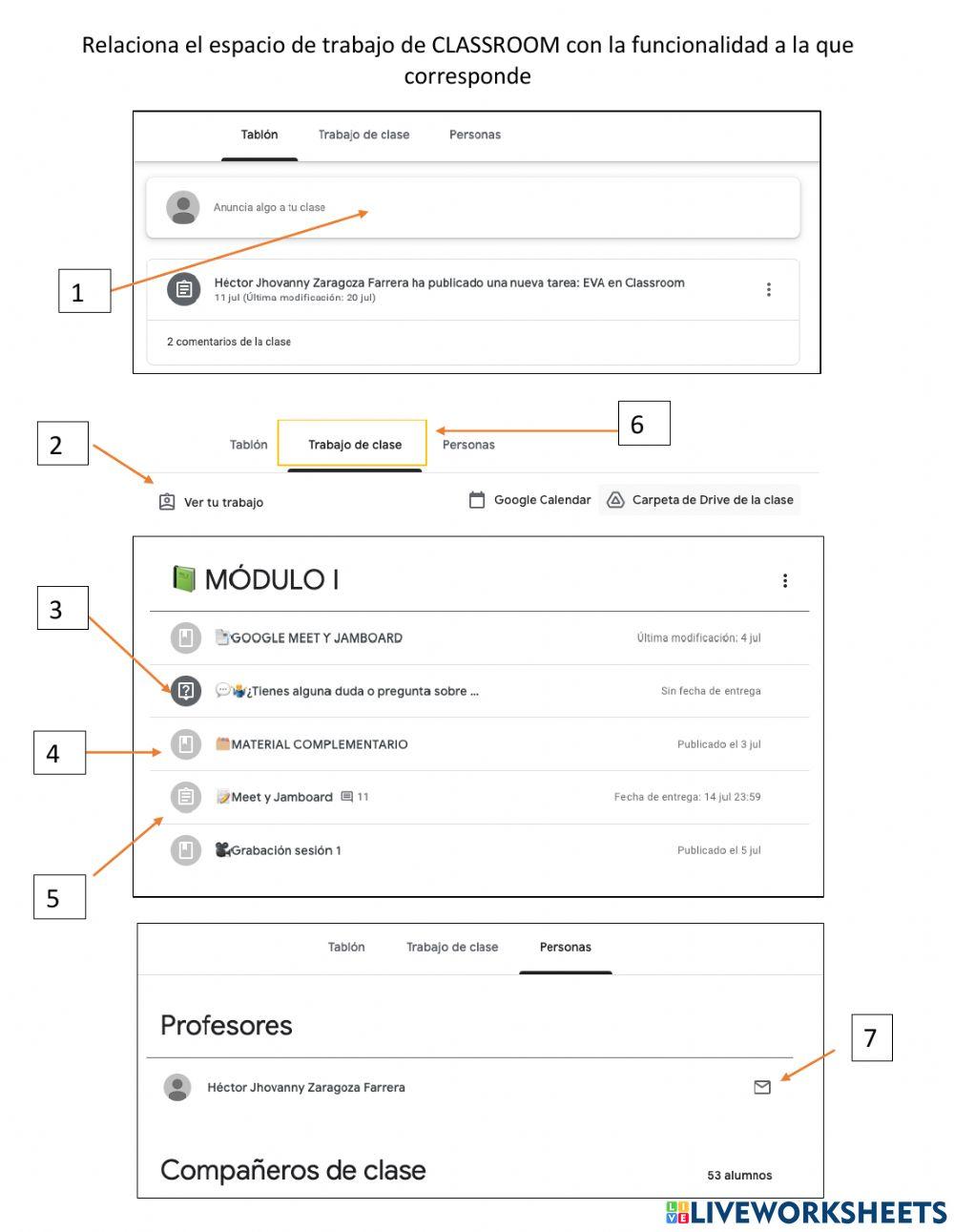 Espacio de Trabajo de Google Classroom