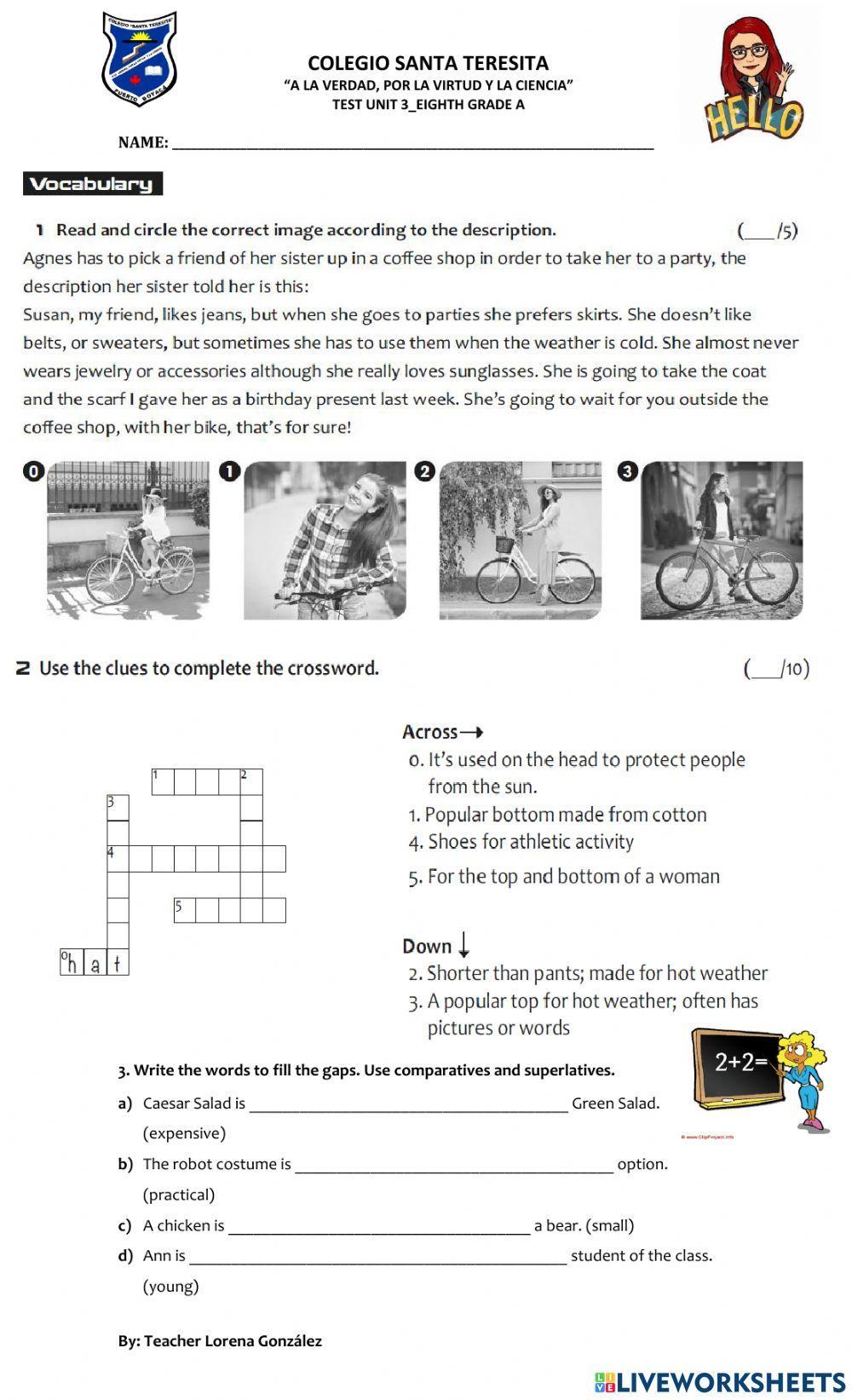 Comparatives and superlatives